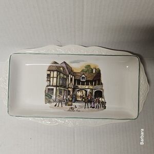 Vintage Old Foley, James Kent Ltd, "Stirrup Cup" Sandwich/Serving Plate